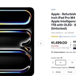 iPad Pro 1tb  11inch 