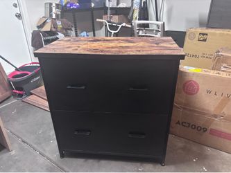 Black 2door drawer