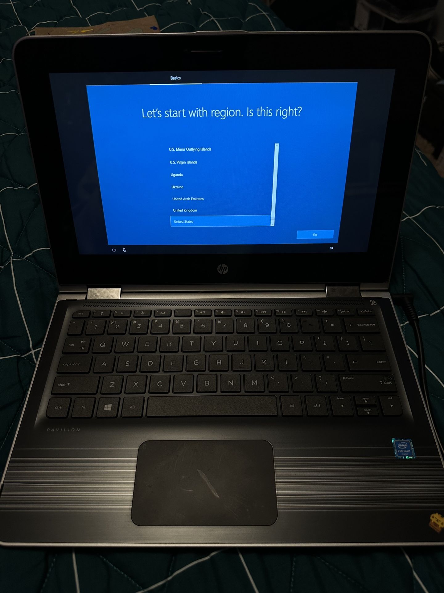 HP Pavilion Touch Screen Laptop