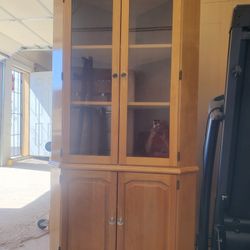Solid Wood Corner Cabinet 
