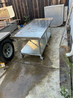 5ft x 2 1/2 ft stainless steel tape on wheels top quality