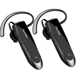Brand New (2 Pack)Wireless Handsfree Headset 24 Hrs Driving w/Mic 60 Days Standby Bluetooth Headset for iPhone Android Samsung Driver Great Gift 🎁