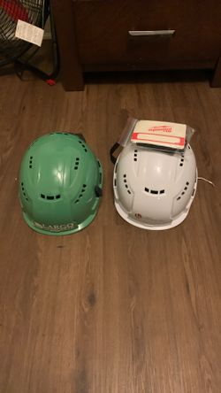 White Green Type 2 Class C Vented Safety Helmet