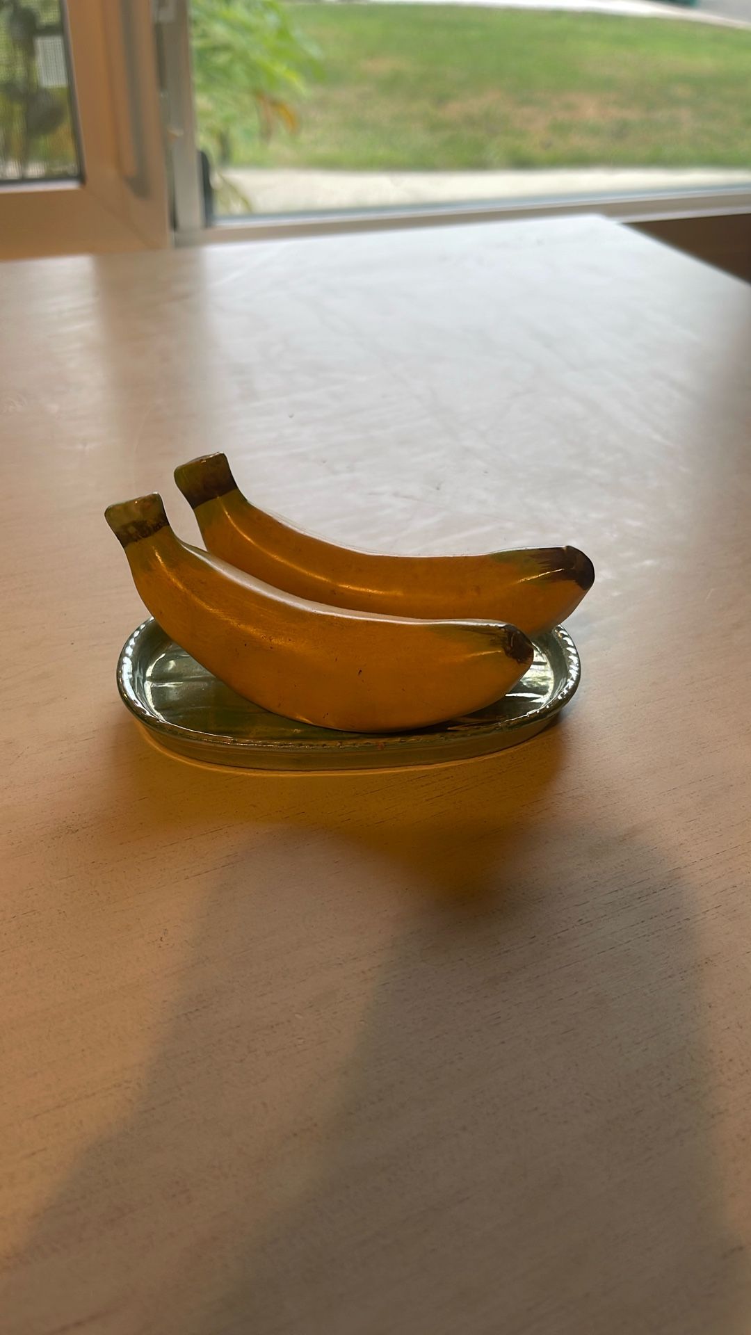 Banana antique salt and pepper shakers