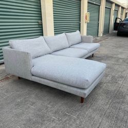Small Grey Article Sectional