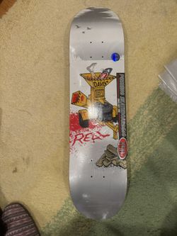 REAL Skateboard Deck 8” White