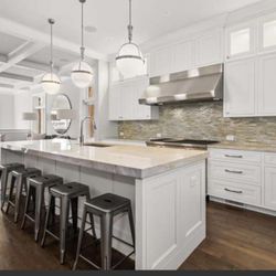 Three Matching Designer Pendant Lights - Visual Comfort & Co