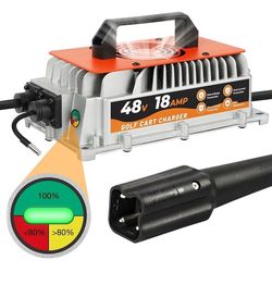 (Brand New in Box)  YUANRI 18 AMP 48 Volt Golf Carts Battery Charger for Yamaha G29 Drive & Drive 2, 16 FT Cord with Trickle Charge, 3-6 Hours Full Ch