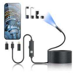 1920P HD Endoscope Camera 16.4ft Borescope Snake Camera LED Light