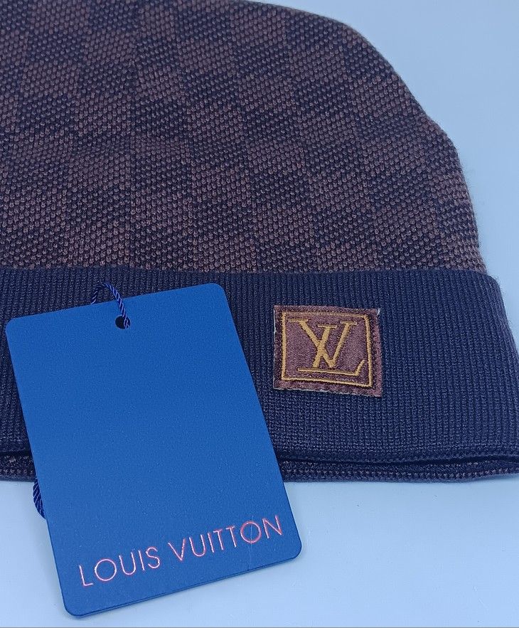Brown LV Beanie 
