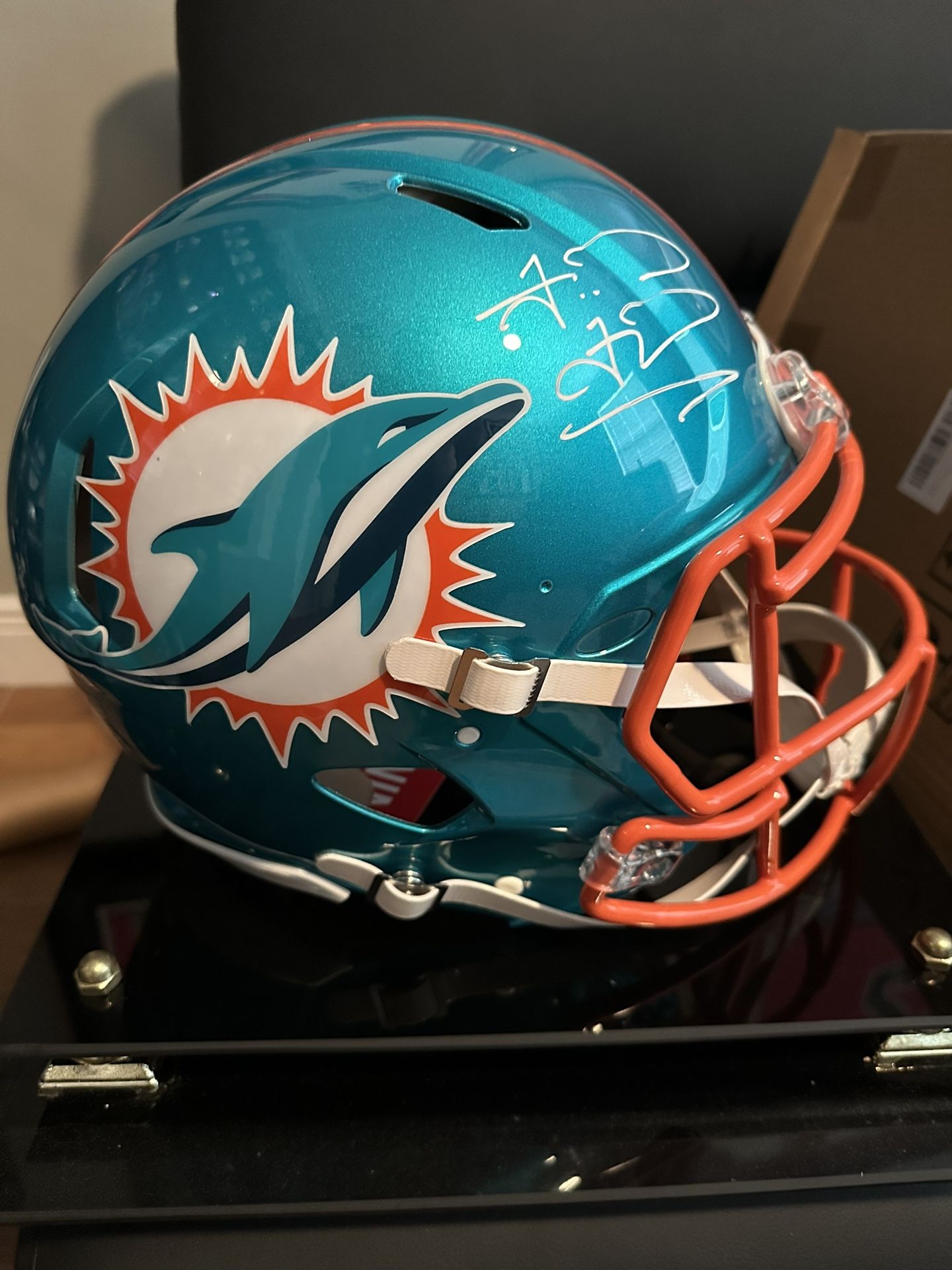 Tua Tagovailoa Dolphins Signed Full Size Helmet JSA