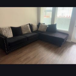 Bonito Juego De Zala De Estar Negro 