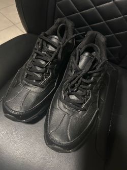 Fila Memory Workshift black slip-resistant work shoes