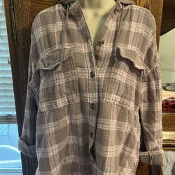 WOMENS HOODED FLANNEL
