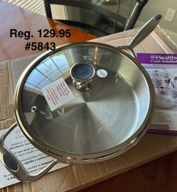 Princess House Healthy Cook-Solutions Stainless Steel Pan with Lid