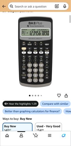 Financial calculator