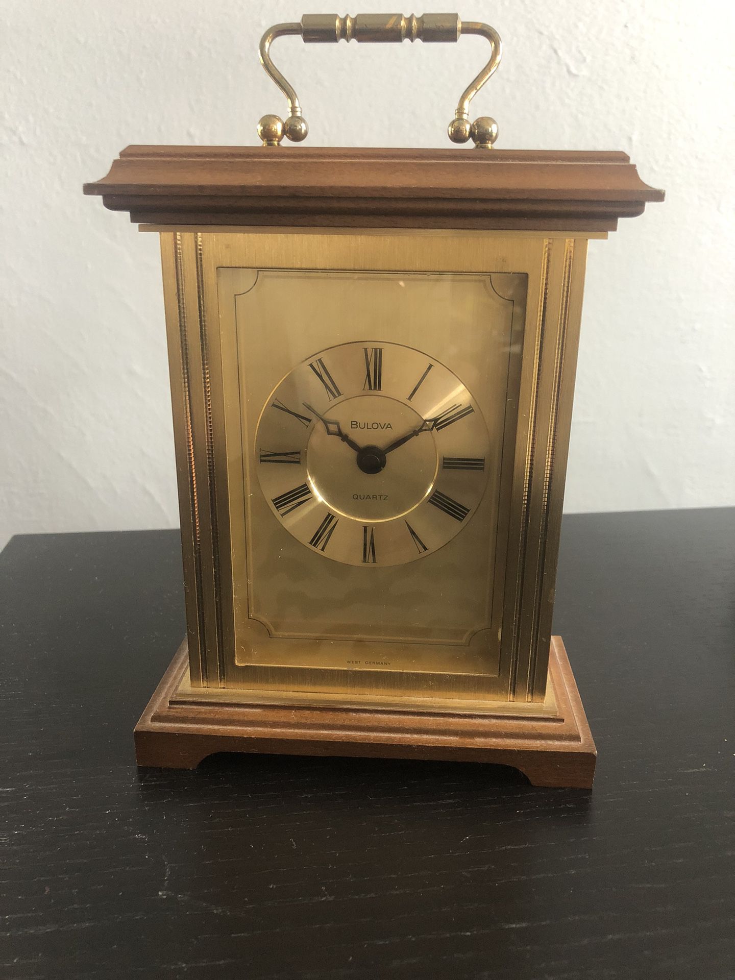Mantle Clock Bulova Quartz Made in West Germany