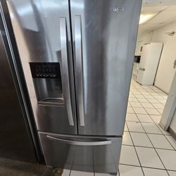 WHIRLPOOL FRENCH DOOR STAINLESS STEEL REFRIGERATOR 