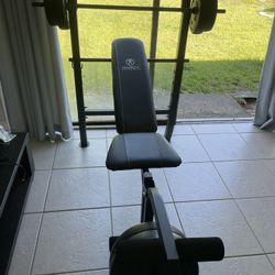 Work Out Bench And Weights