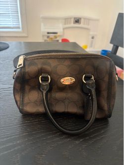 brown coach bag