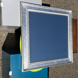 Distressed Silver Leaf Wall Mirror