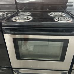 Self Clean Stainless Coil Top Stove