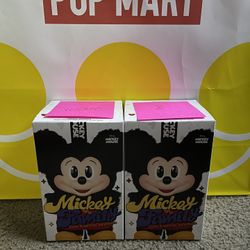 Popmart Mickey friends Cute Together Family Keychain 