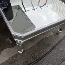Mirror glass table