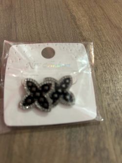 Black Stud Earrings