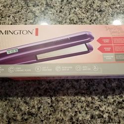 NEW Remington 1" Anti-Static Flat Iron with Floating Ceramic Plates and Digital Controls, Hair Straightener, Purple