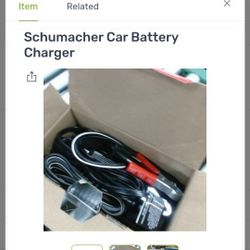 Car Battery And Charger 
