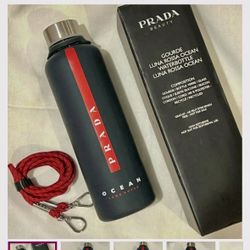 PRADA  glass water bottle