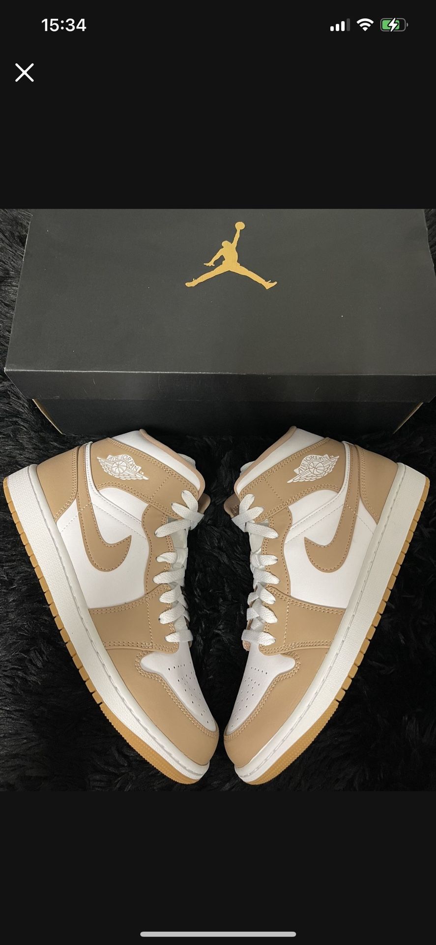 Tan Gum Jordan Beige High Jordan Mid Tan Gum (mens)