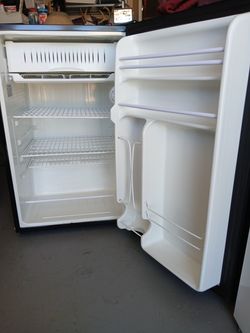 Black GE Mini Refrigerator