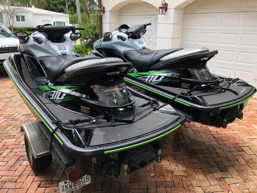 2X 2016 Kawasaki Ultra 310X Supercharged Jet Skis with 2017 Continental
