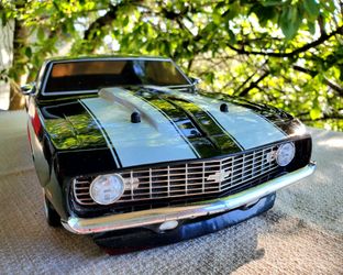 Losi RC Car 1/10 1969 Chevy Camaro V100 AWD Brushed RTR Battery and Charger Not Included Black