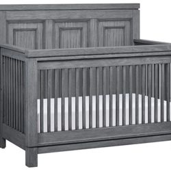 Soho Baby Manchester 4-in-1 Convertible Crib, Rustic Gray, GreenGuard Gold Certified