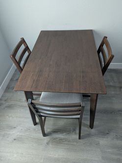 Wooden Dining Table & Chairs