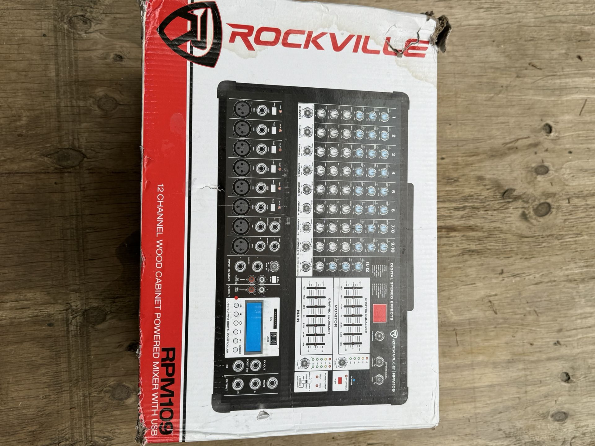 Rockville Rpm109 12 Channel 4800w Powered Mixer