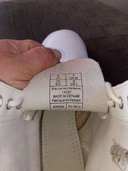 Dr. Martens 14357 Mono White Leather Lace Up Boots