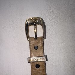 Lamasini  Vintage Alligator Skin Belt