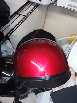 Red motorcycle helmet $60obo