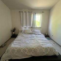 California King Bed and Bed Frame  
