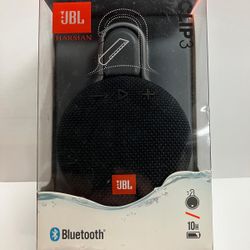 JBL Clip 3 Rechargeable Waterproof Portable Bluetooth Speaker Black - New Sealed