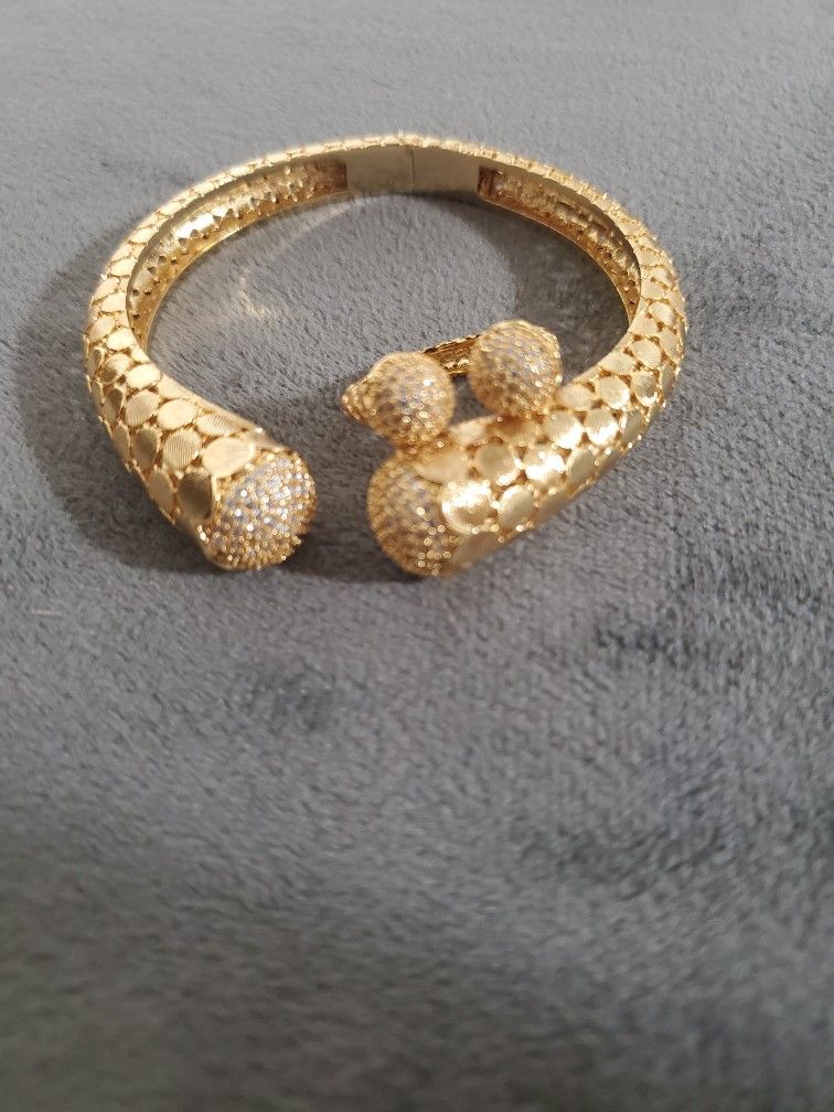 18k Gold Plated Bracelet Ring Set
