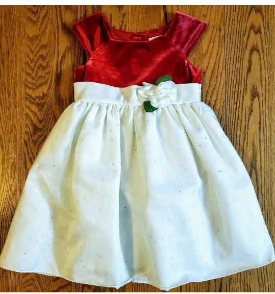 Perfectly Dressed Girls 4T Red & White Dress