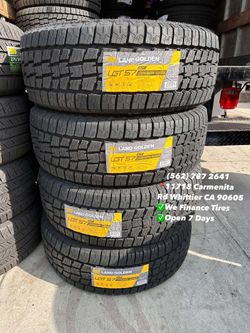 275/65R18 LT Land Golden All Terrain New Set of Tires Installed and Balanced Set de Llantas Nuevas Instaladas y Balanceadas
