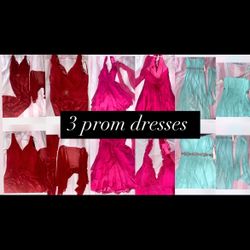 3 prom dresses