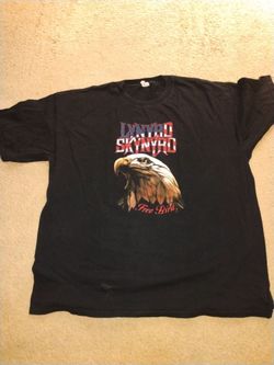 Lynyrd Skynyrd Eagle Profile 2007 Black Shirt 2XL Two Sided Free Bird Men's Size 3X $15.00