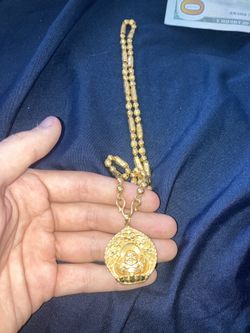 Gold Chain Buddha , Not To Sure On The Price But $350